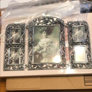 Pewter photo collage frame